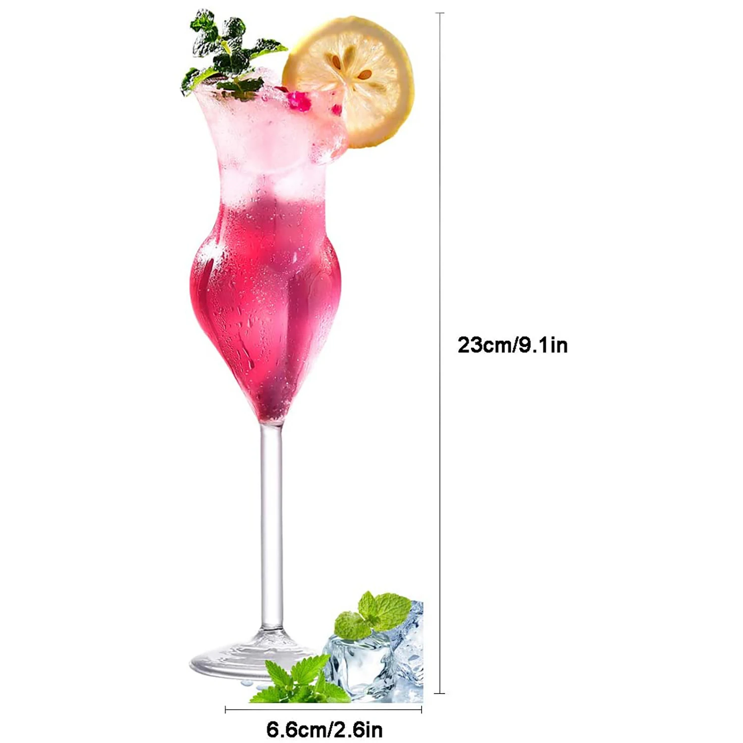

2/4/6PCS Whiskey Glass,Girl Double Layer Glass Cup Crystal Sunshine Naked Nude Women Clear Shot Cocktail Beer Wine