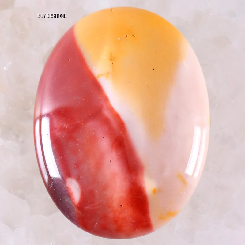Egg Yolk stone 51 цвет 30x40 мм кабошон натуральный камень бусины для рукоделия ювелирных изделий Малахит содалит Lapis Fit ожерелье браслет серьги - Цвет: Egg Yolk stone