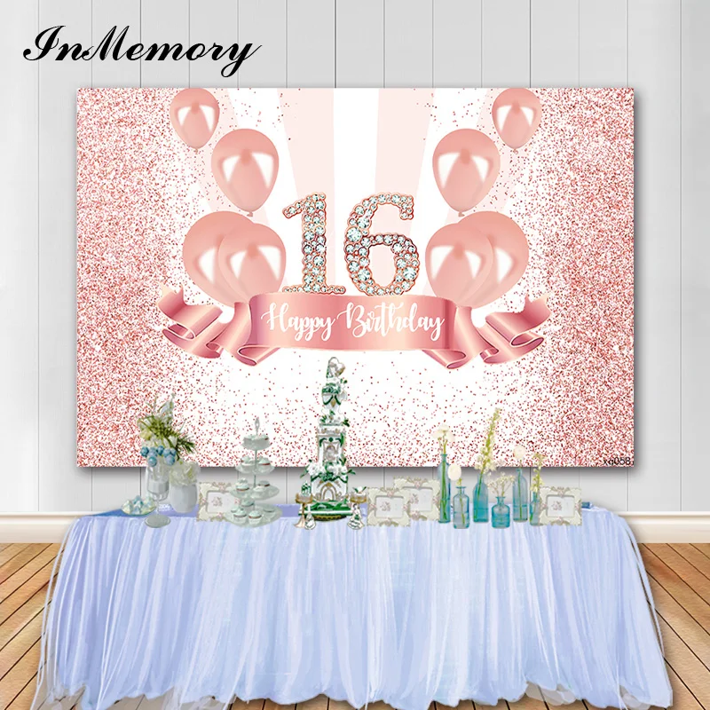 Виниловый фон для фотосъемки с изображением девушки 16 и 18 лет 7 Х5 футов|Фон