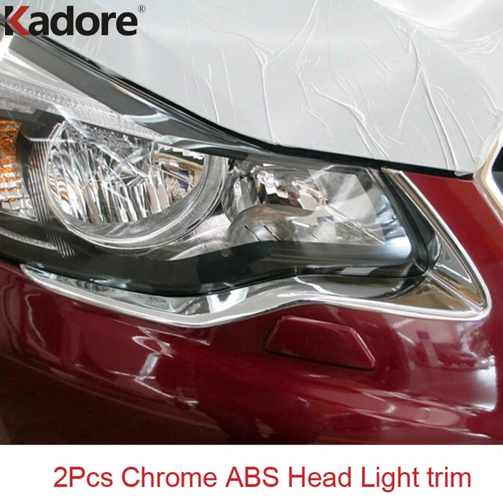 Для Subaru XV Impreza Хэтчбек 2012 2013 ABS Chrome автомобильный передний светильник крышка лампы