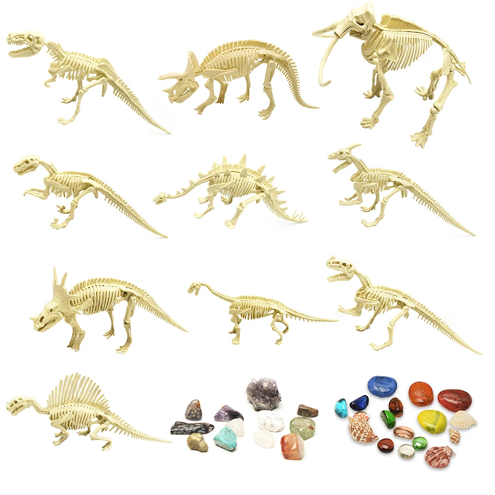 Собираемая модель здания Наборы инструмент ископаемый скелет динозавра DIY