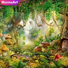 Набор для алмазной вышивки MomoArt, мозаика 5D сделай сам в виде домика-гриба, квадратная вышивка, Декор для дома