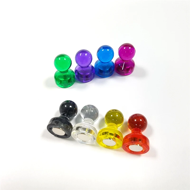 

56 Colorful Push Pin Magnets 7 Assorted Color Strong Magnetic Push Pins Perfect to Use As Refrigerator Magnets