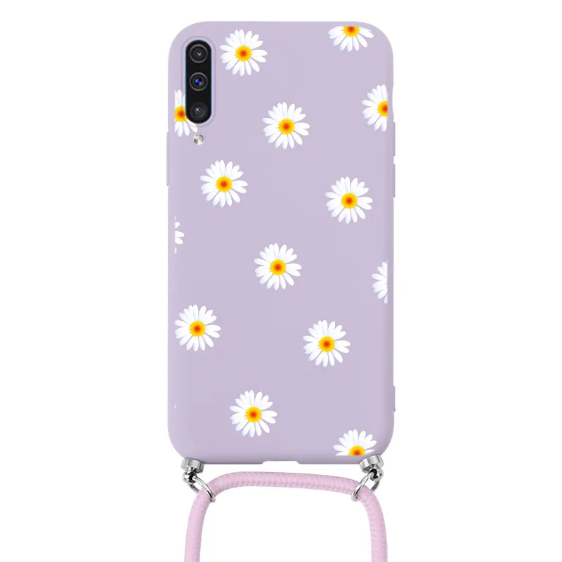 Цепочка Ожерелье чехол для Samsung Galaxy A50 A50S A30S телефонные чехлы GalaxyA50 A 50 ремешок шнур