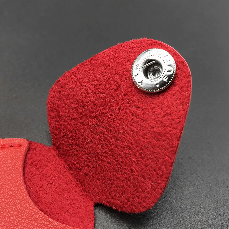 Кожа медиатор держатель сумка с защитой от повреждений и кольцом цепочка для