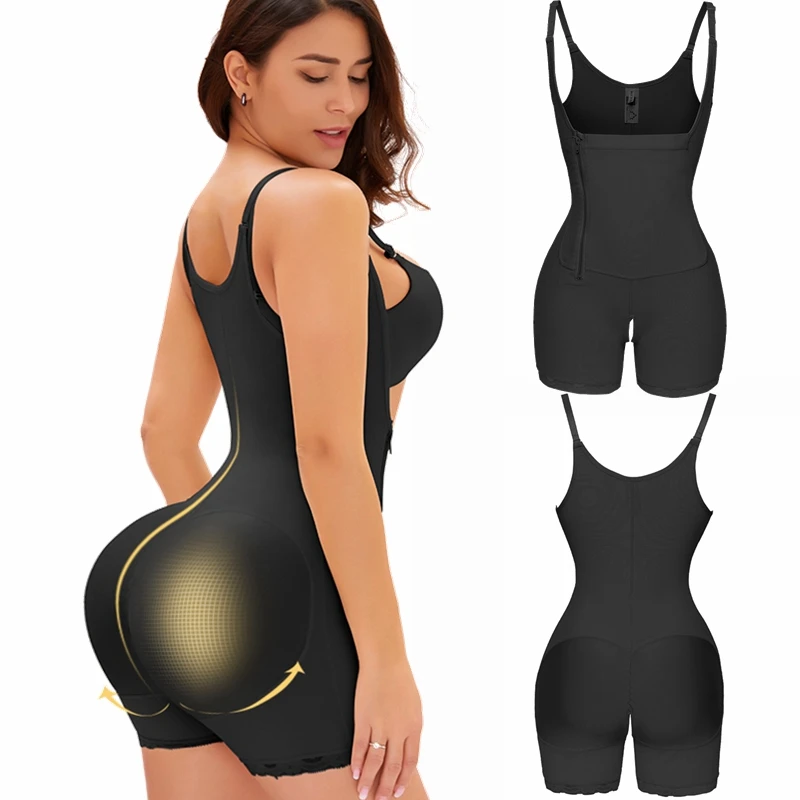 

Утягивающее нижнее белье для женщин, Корректирующее белье для талии, корсет на молнии, тренировочное боди, утягивающее белье для бедер, разм...