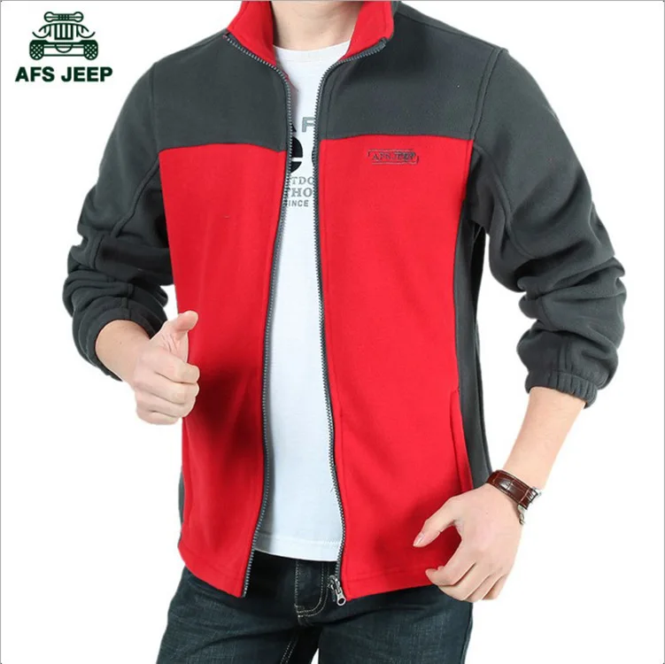 

Genuine Men's Color Panel Fleece Men's high quality Fabric Fleece jacket