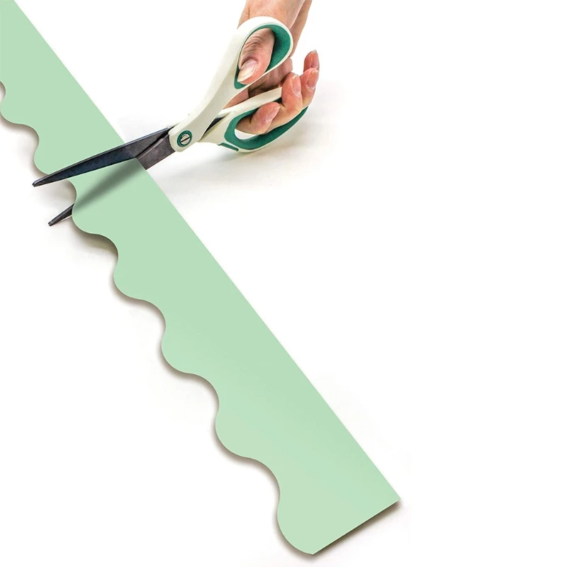 

50.85ft Long Halkboard Border Scalloped Bulletin Board Border Primary School Teaching Supplies Education Accessories