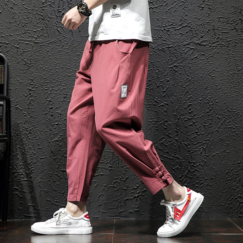Модные шикарные однотонные мужские брюки карго 2019 осенние большие пакеты Досуг