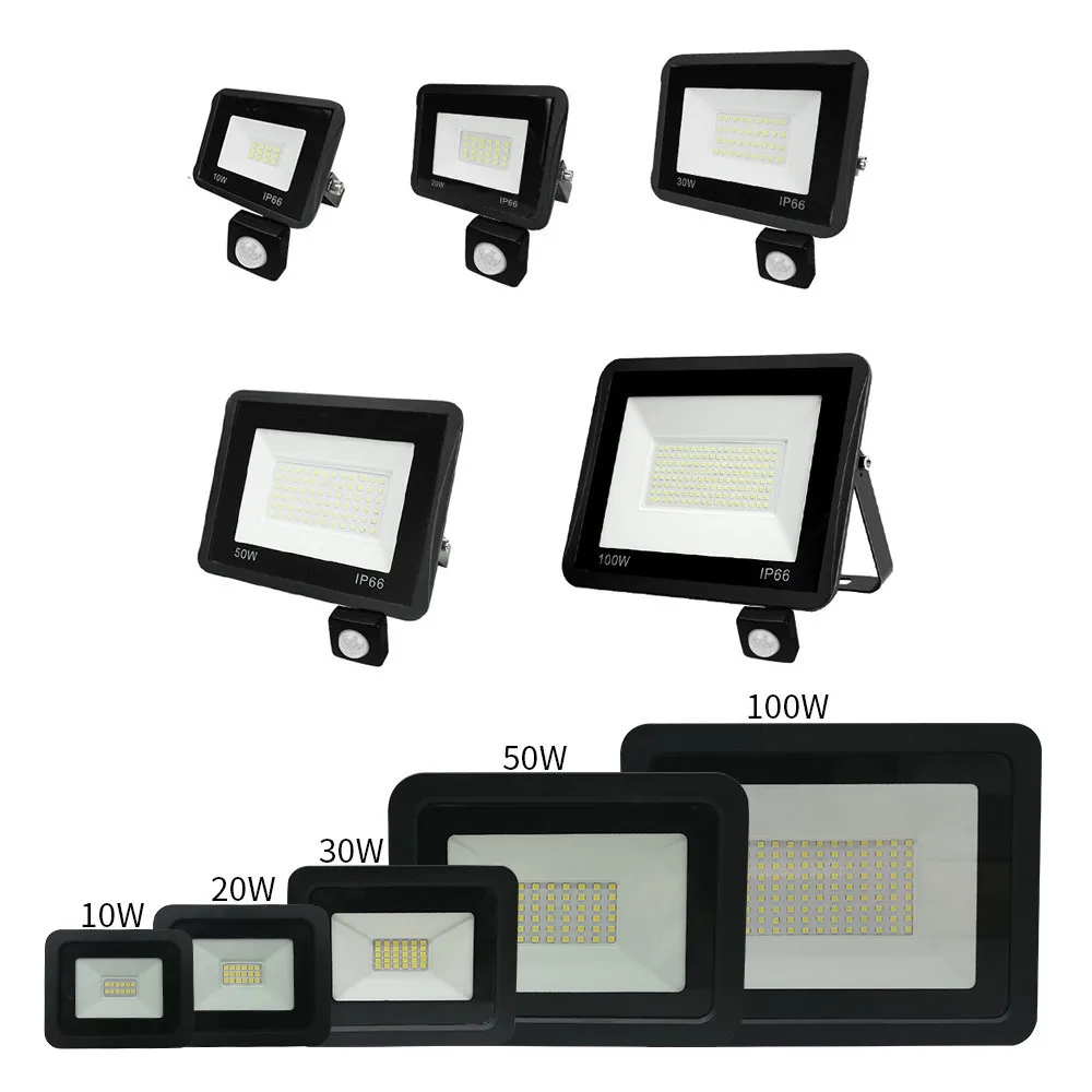 10W 20W 30W 50W 100W Светодиодный прожектор светильник ac175 265V Водонепроницаемый