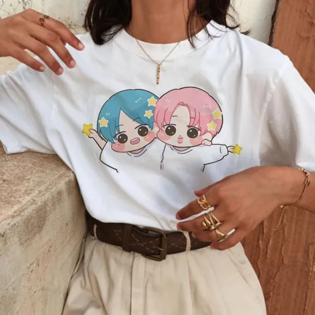 ERNESTNM летняя Горячая распродажа Повседневная Свободная Женская футболка размера