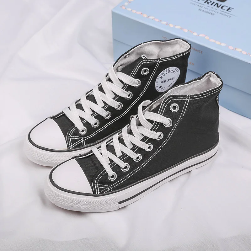 Кроссовки мужские и женские однотонные кеды на шнуровке Повседневная дышащая