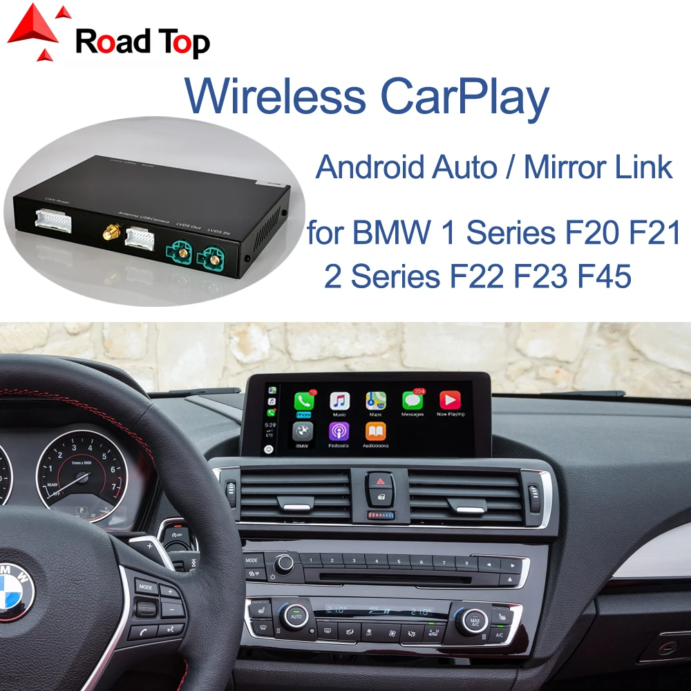 Беспроводной CarPlay для BMW серии 1 2 F20 F21 F22 F23 F45 2011 2020 NBT EVO с Android Mirror Link