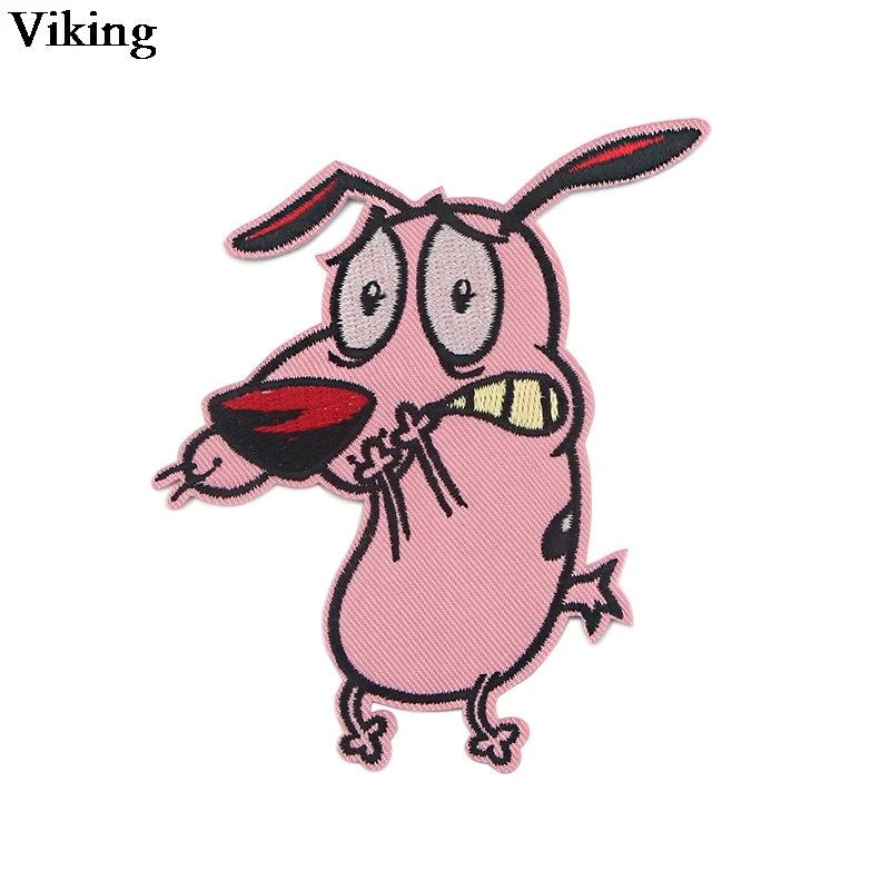 

Cartoon Dog Fabric Patch Stickers Iron On Embroidered Patch Jacket Badge Appliques For Clothing Diy Backpack Accessories G0877