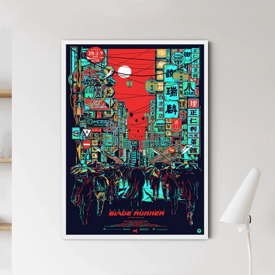 Бегущий постер с изображением лезвия 2049 принтом на холсте художественное