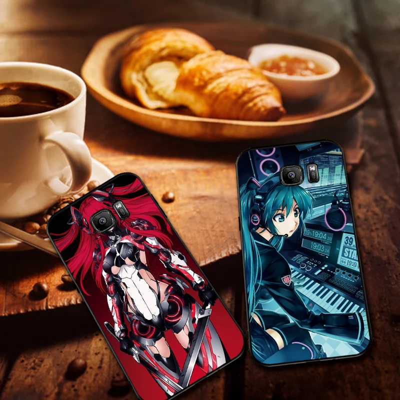 Милое Платье для девочек в стиле аниме мягкий силиконовый чехол телефона Samsung Galaxy