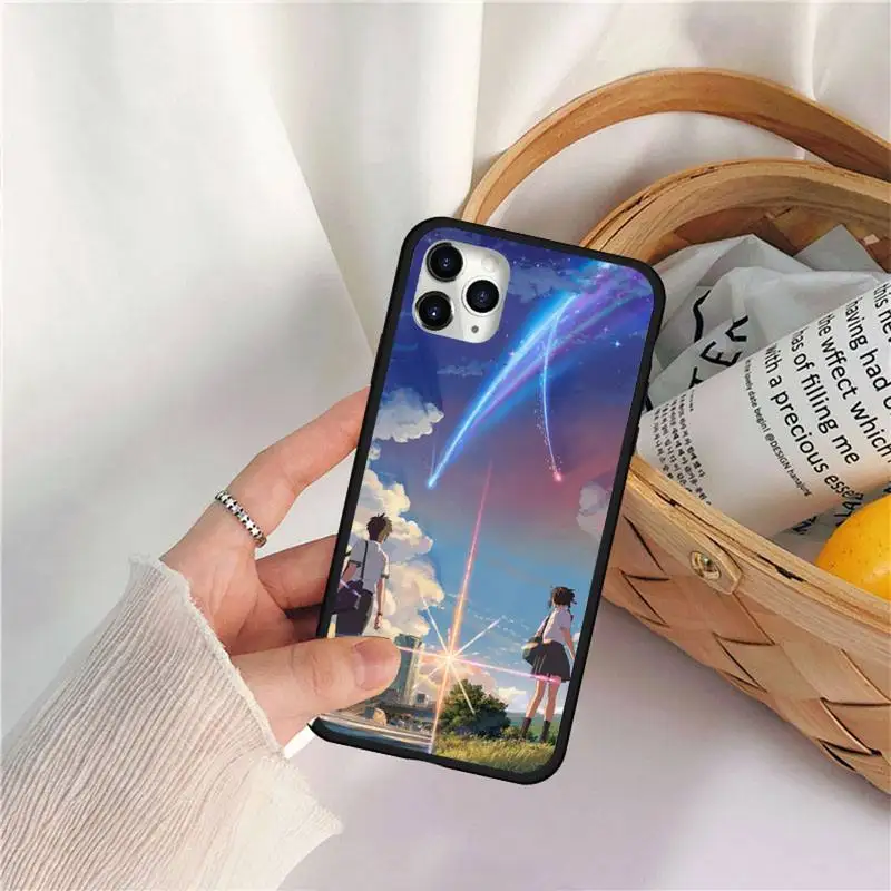 

Japanese Anime Your Name Phone Case for iPhone 11 12 pro MINI XS MAX 8 7 6 6S Plus X 5S SE 2020 XR