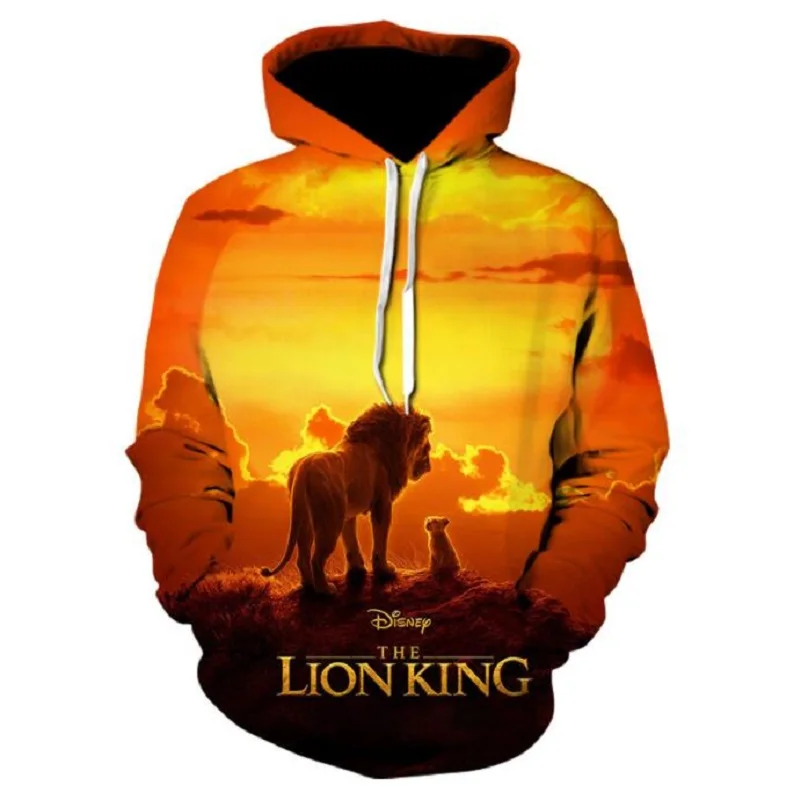 

Lion movie 3D digital printing fashion men's sweater