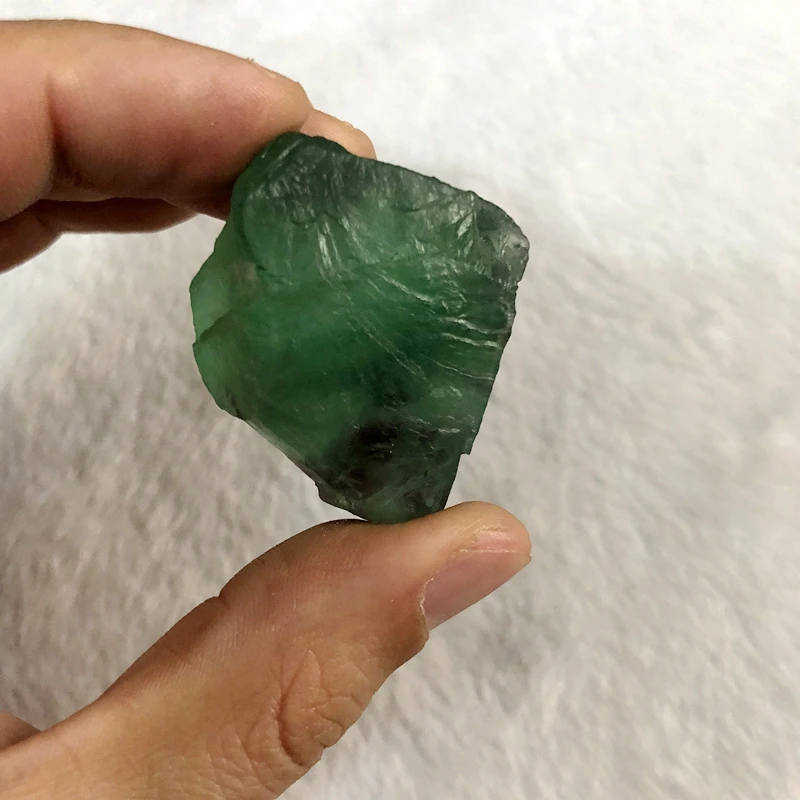 Sale 1Pcs Raw Green Fluorite Rough Stone Natural Healing stone Speciment For warping Cabbing Cutting Lapidary Approx40mm | Украшения и