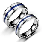 Кольцо Sinogaa с защитой от царапин, Подарок на годовщину, 6 мм, 8 мм, 100%, обручальные кольца с рифленой титановой сталью для женщин и мужчин, кольца для пар