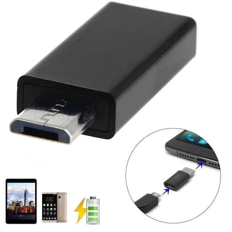 USB 3.1 Type C Female to Micro Male Data Adapter Converter Connector USB-C Usb Cell Phone Accessories | Мобильные телефоны и