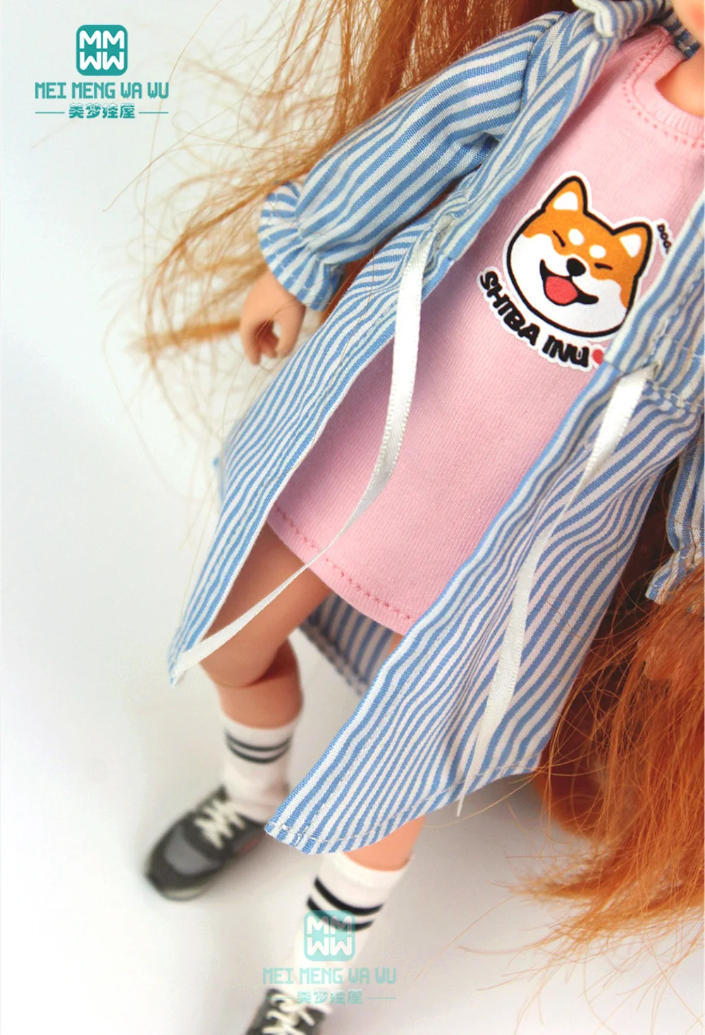 Одежда для кукол Blyth azone OB24 OB27 1/6 аксессуары модная клетчатая рубашка синего