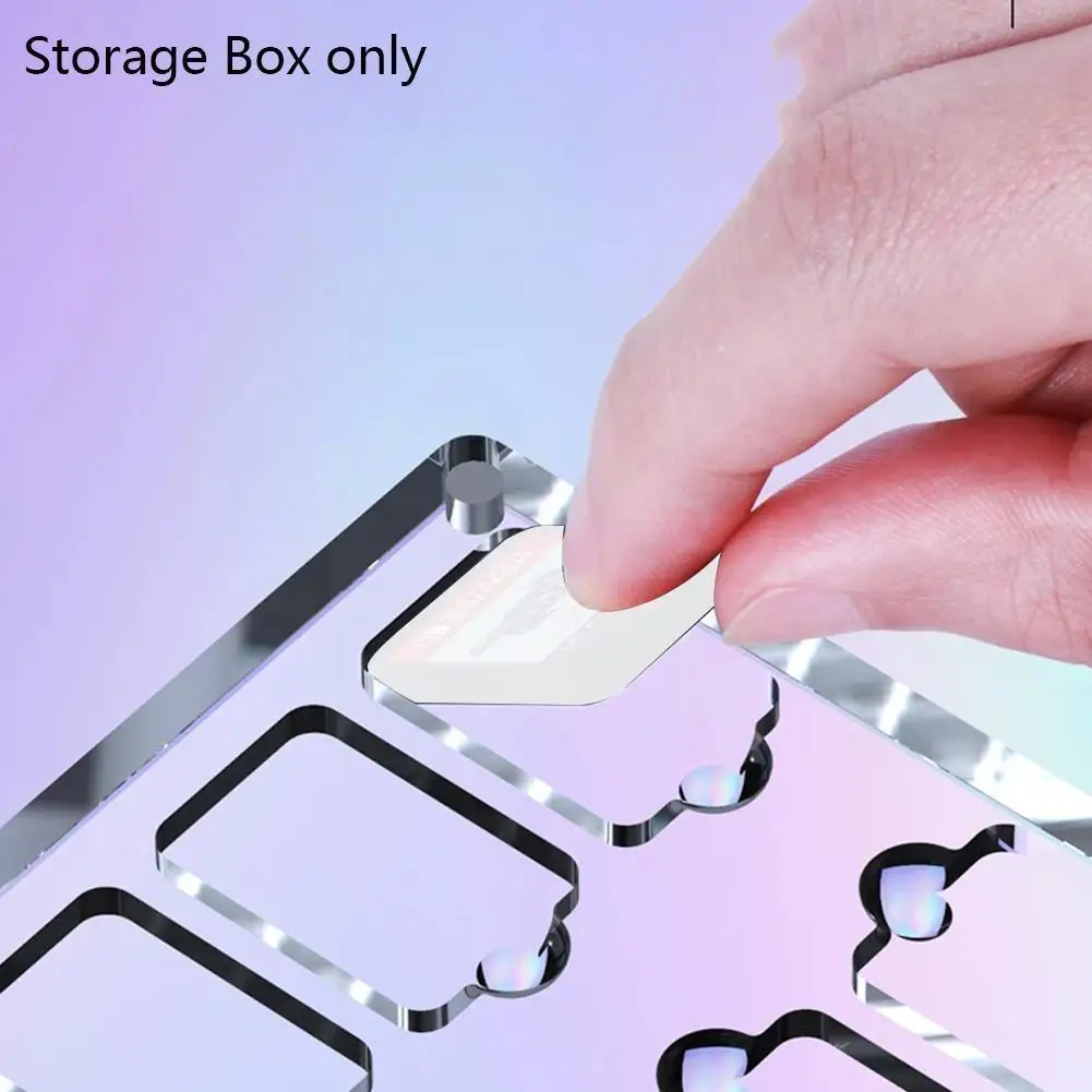 

Game Card For Switch Transparent Acrylic Games Storage Box Holder Display Protect T0c1