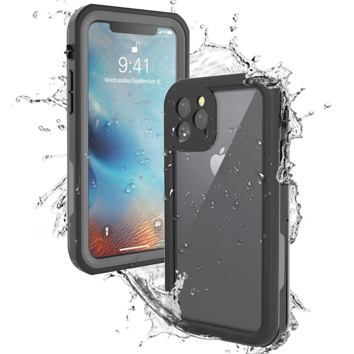 Для iPhone 11 Pro Max Чехол IP68 водонепроницаемый 360 градусов Защита спортивный подводный