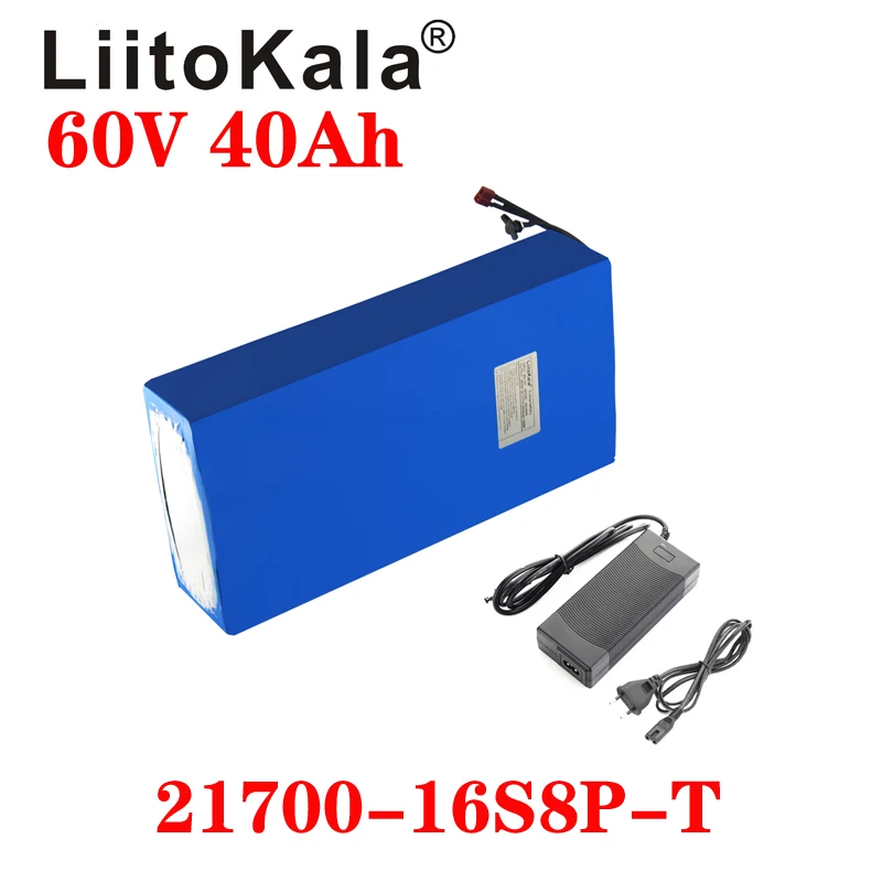 

Аккумулятор для электрического скутера LiitoKala 60 в 40 А · ч, 60 в 40 А · ч, аккумулятор для электроскутера 60 в 1000 Вт