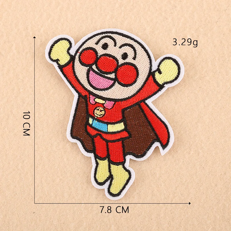 Мультяшные комиксы Anpanman, нашивки с железной вышивкой, нашивки для одежды, Diy наклейки, аксессуары для одежды