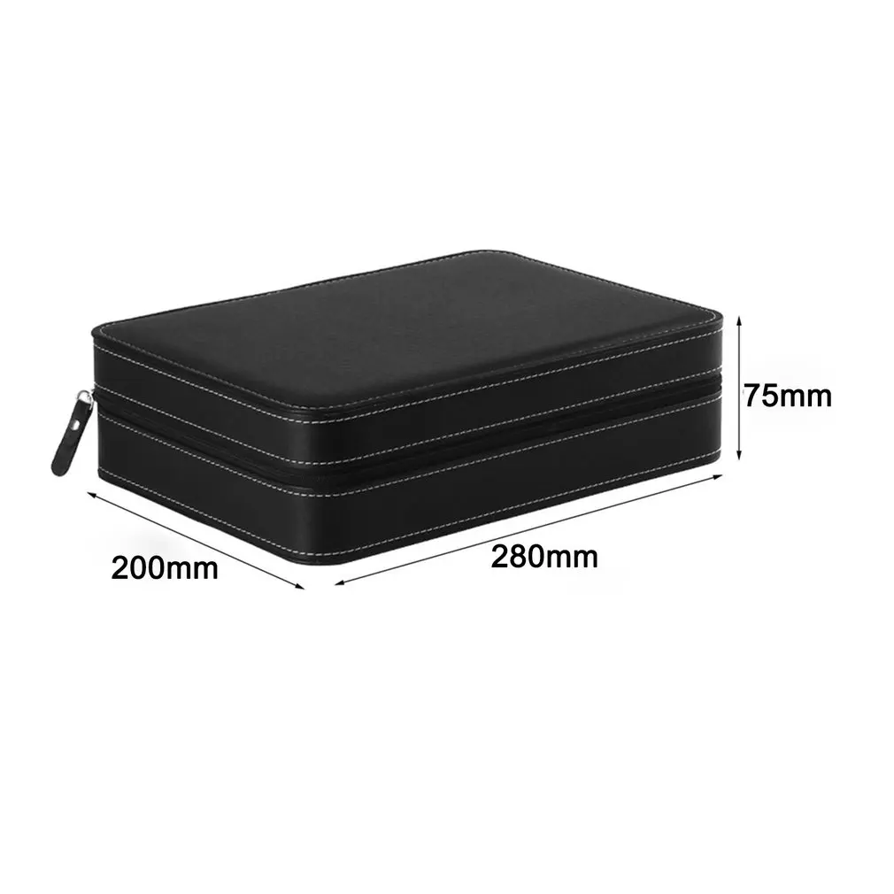 

2/6/10/12 Girds Leather/Carbon Fiber Luxury Watch Box Jewelry Storage Box Watch Organizer for Rings Bracelet Display Holder Case