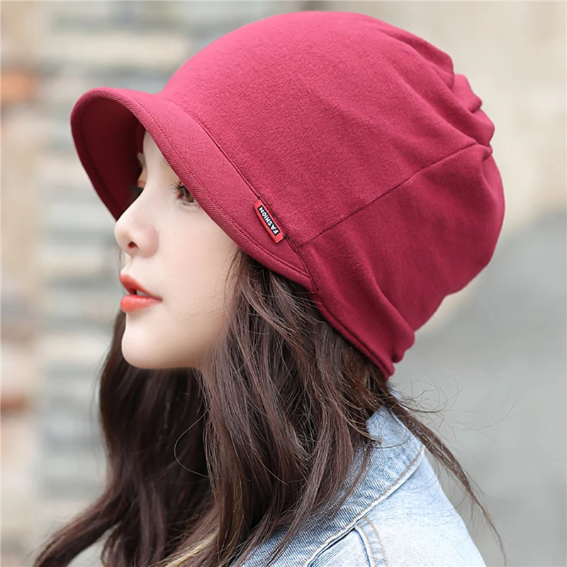 New Knitted Hat Women's Autumn And Winter Haed Cap Fashion Solid Color Outdoor Windproof Keep Warm Thicken Hats | Аксессуары для