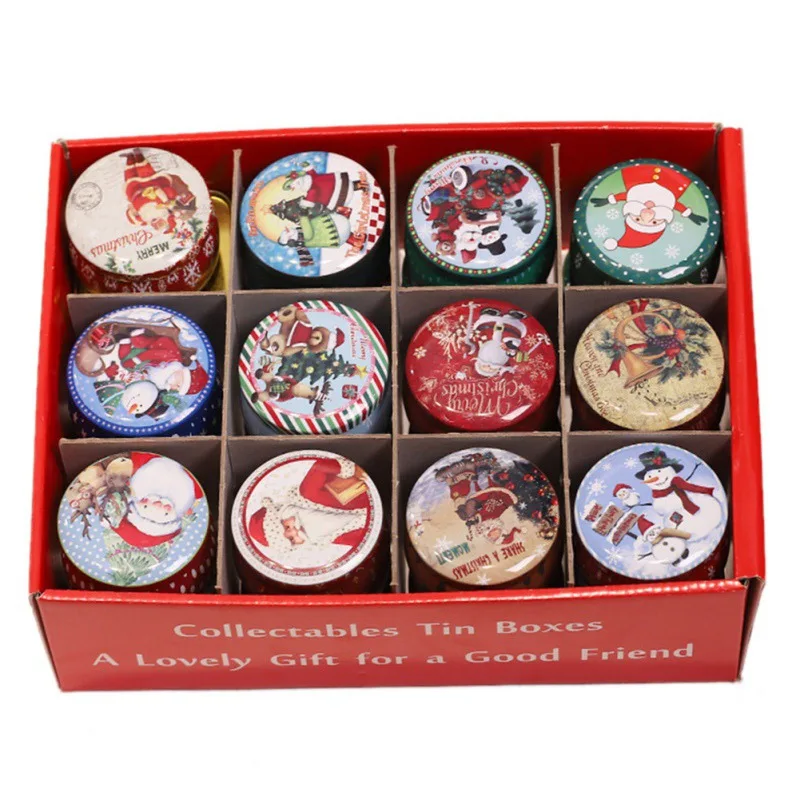 Ретро жестяная свеча Милая Рождественская без дыма Рождественское украшение