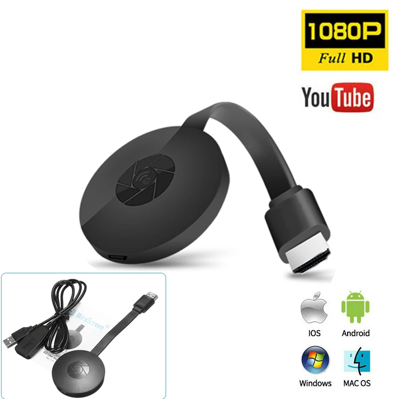 

ТВ-флешка G2, 1080P, Wi-Fi, Full HD, HDMI