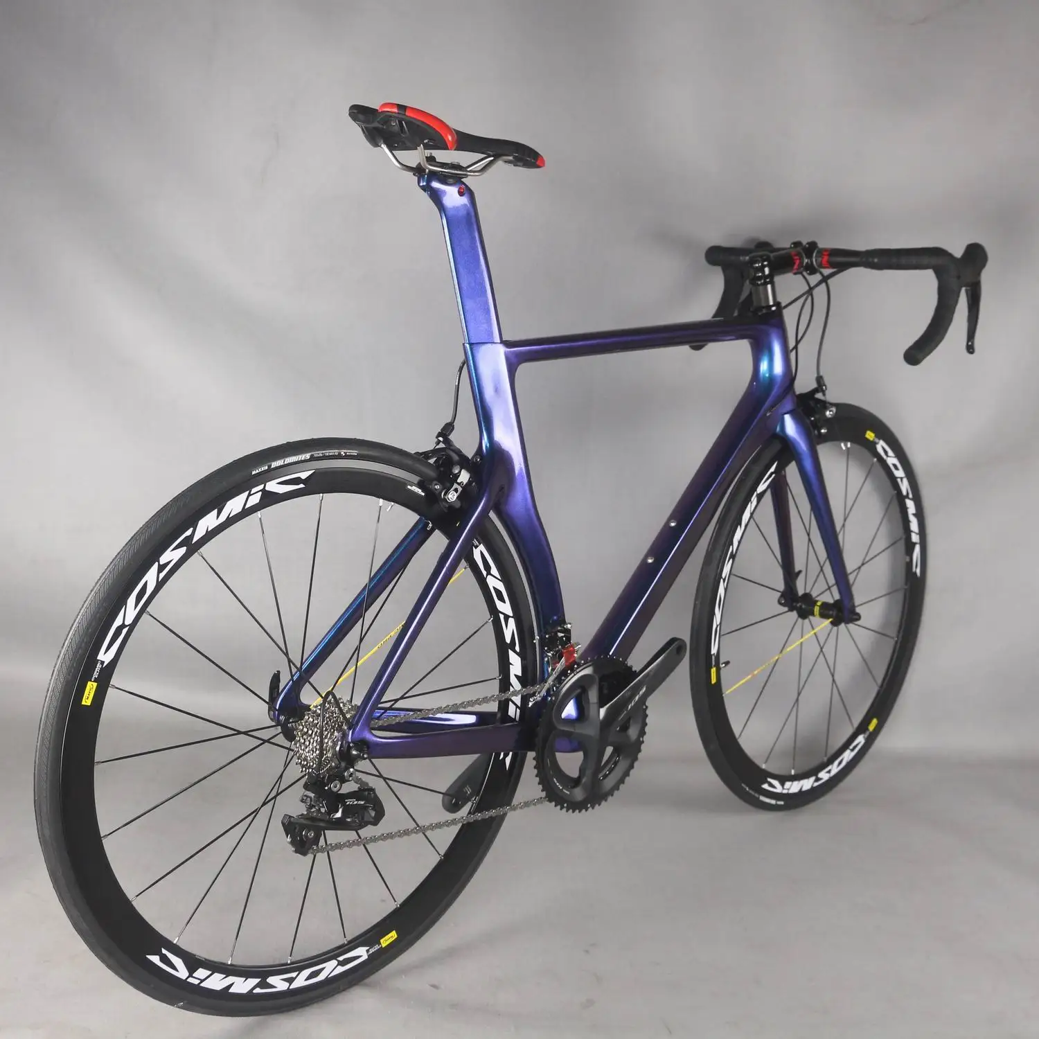 2021TT X2 Полный дорожный углеродный велосипед Хамелеон цвет с groupset shi R7000 22