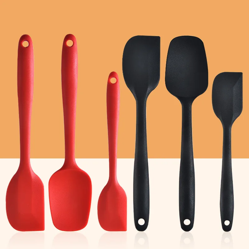 6 Piece Silicone Spatula Heat-Resistant Spatulas Turner for Cooking Baking Mixing Tool Cake Decorating Tools Kitchen Device Sets images - 6