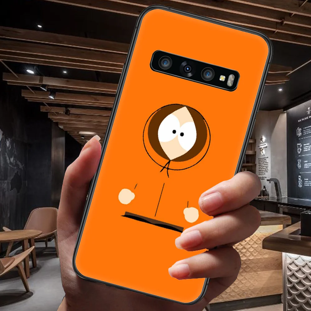 

Souths Cartoon Park Phone Case For Samsung Galaxy Note S 8 9 10 20 Plus E Lite Uitra black Cover Tpu Back Painting Cell Fashion