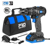 brushless hammer drill 60nm impact cordless electric screwdriver 3 function 20v steel wood masonry tool by prostormer