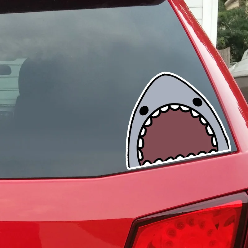 Модная красивая мультяшная акула рот цветная ПВХ Высококачественная