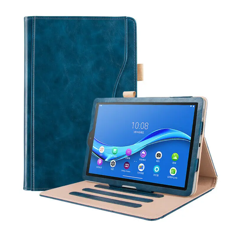 

Темно-синий роскошный чехол и стилус для планшета Lenovo Tab M10 Plus FHD