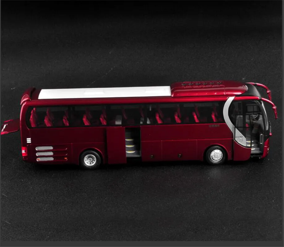 1:42 литая модель автобуса YuTong ZK6120R41 красного цвета детские игрушки подарки