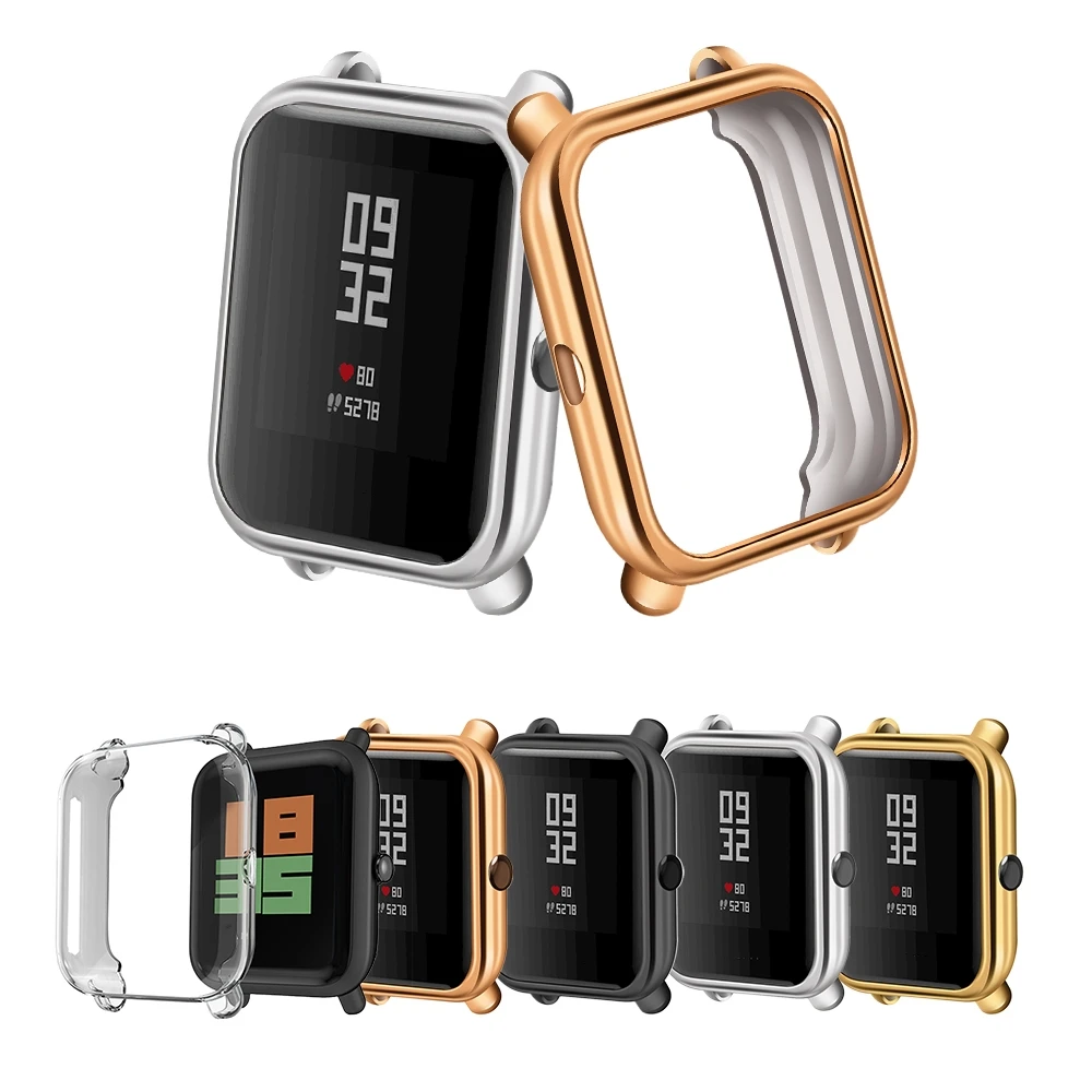 

Metal Milanese Strap for Xiaomi Amazfit bip lite Smart Watch Case Protective Screen film Smart watch accessories