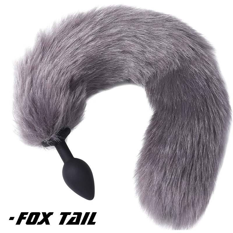 Лисий хвост анальный секс игрушка/пробка для Для женщин силиконовая Анальная
