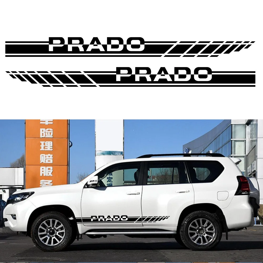 

Doordash 2PCS Door Waist Line Vinyl Decals Fashion Racing Stripes Car Sticker Land Cruiser Prado DIY Modelling Adornment