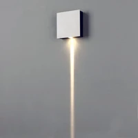 1 narrow beam led wall sconce effect light rectangle 14014045mm aluminum industrial indoor wall lamp bedroom lighting wwl011