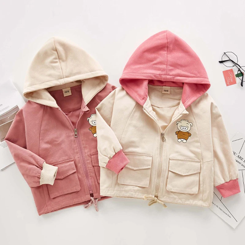 Ветровка для девочек куртка детей одежда 2019 милая верхняя с 3d-изображением