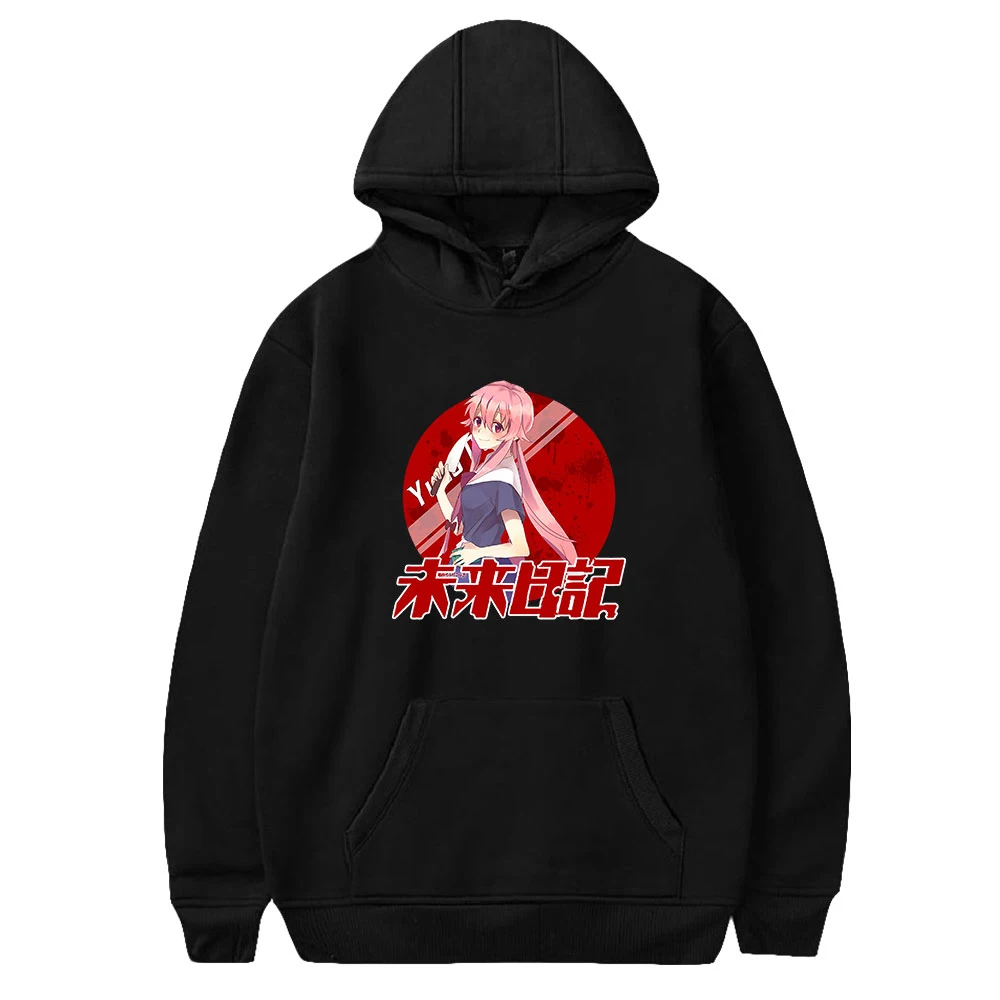 

Comic Future Diary Hoodie Unisex Pullover Long Sleeve Women Men's Tracksuit Harajuku Streetwear Japanese Anime Clothes Plus Size