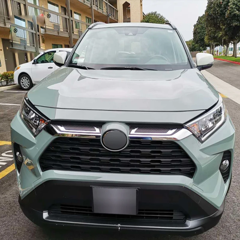Передняя сетчатая решетка радиатора для Toyota Rav4 Hybrid XA50 2019 2020 ABS Chrome отделка