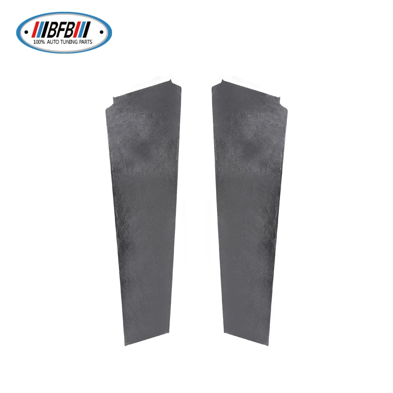 BFB 2 шт. оконные средние b-столбы планки покрытия глянцевый черный углеродный