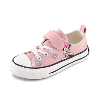 fashion canvas breathable girls shoes disney minnie mouse big children high quality sneakers four seasons teenagers kids shoes